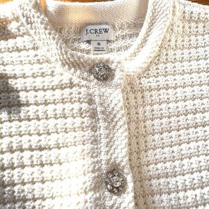 J. Crew Lady Jacket Women's Cardigan with Rhinestone Buttons